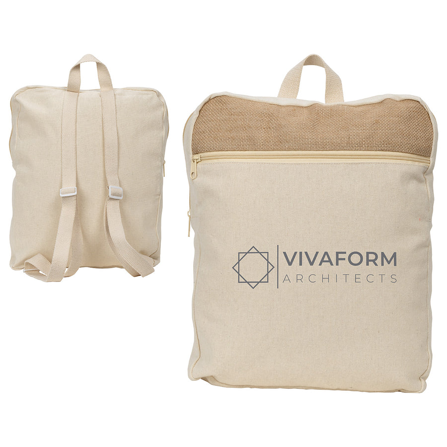 Savanna Jute & Recycled Cotton Backpack