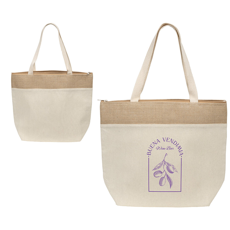 Savanna Recycled Cotton Cooler Tote