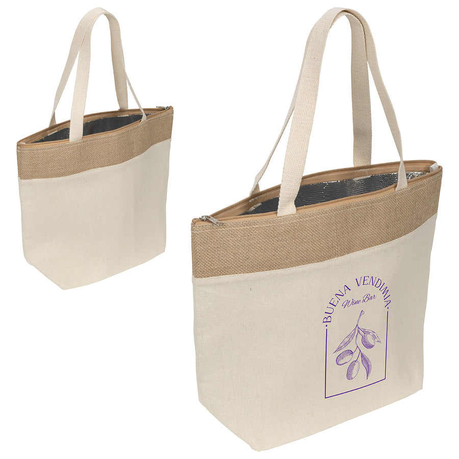 Savanna Recycled Cotton Cooler Tote