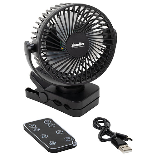 Zephyr Clip Fan with Power Bank, Light & Remote Control