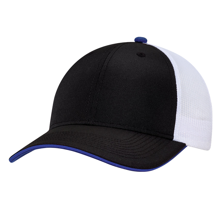 Polyester Rip Stop / Polyester Mesh - 6 Panel Constructed Full-Fit (Mesh Back)
