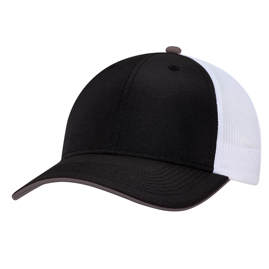 Polyester Rip Stop / Polyester Mesh - 6 Panel Constructed Full-Fit (Mesh Back)