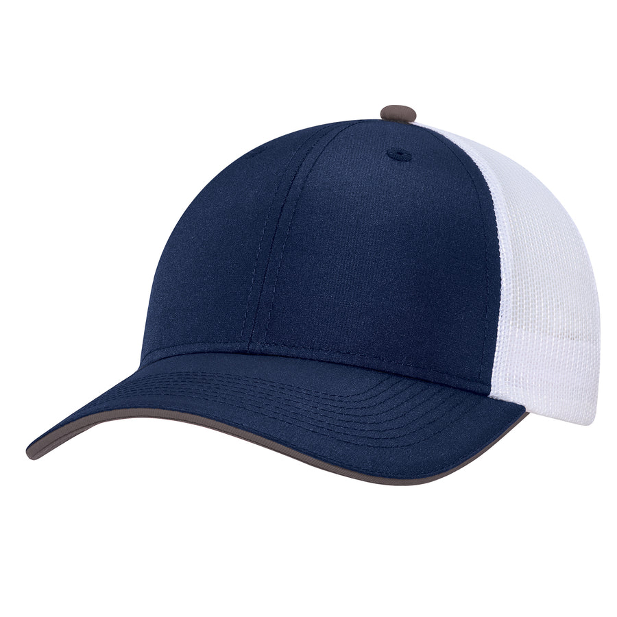 Polyester Rip Stop / Polyester Mesh - 6 Panel Constructed Full-Fit (Mesh Back)
