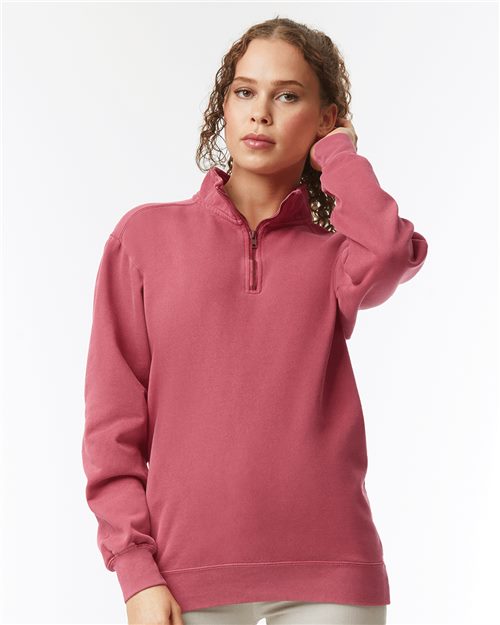 Comfort Colors - Garment-Dyed Quarter Zip Sweatshirt