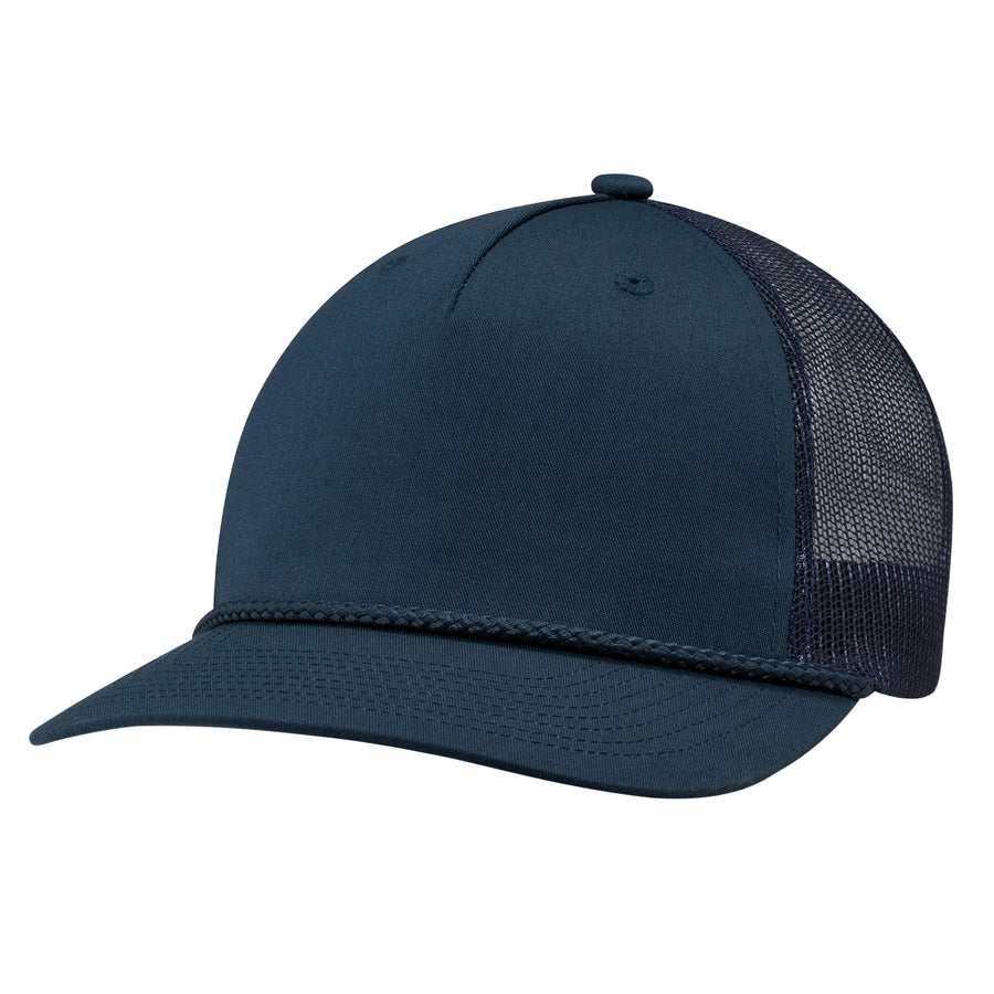 Polycotton / Polyester Mesh - 5 Panel Constructed Pro-Round-Five (Mesh Back)