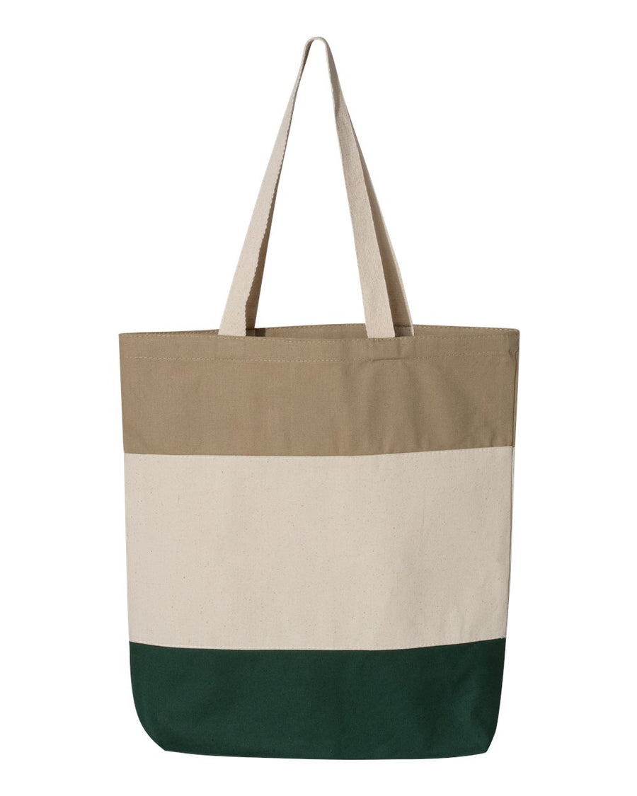 Q-Tees - 11L Tri-Color Tote