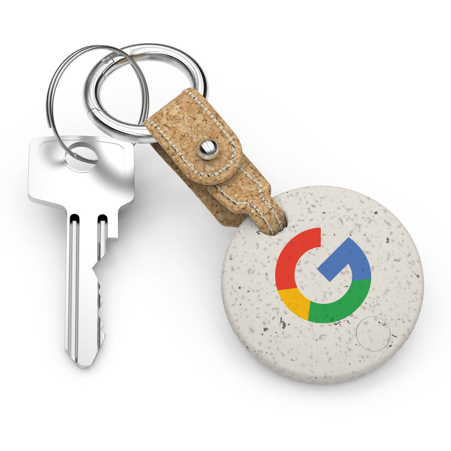 Eco-Friendly Bluetooth Tracker with Cork Keychain