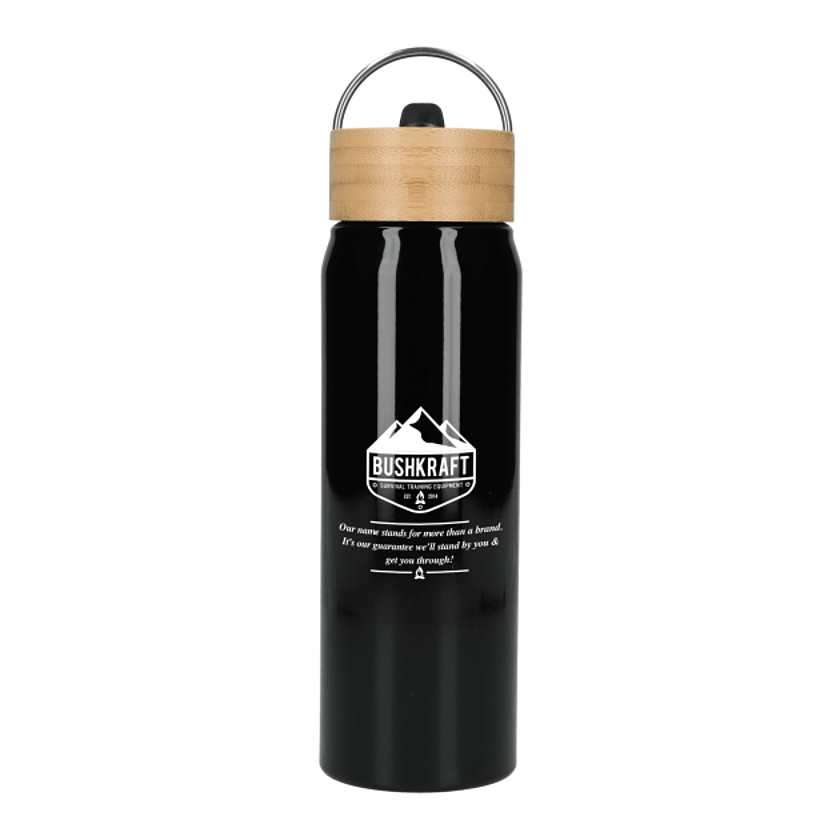 Billy 26oz Eco-Friendly Aluminum Bottle With FSC® Bamboo Lid