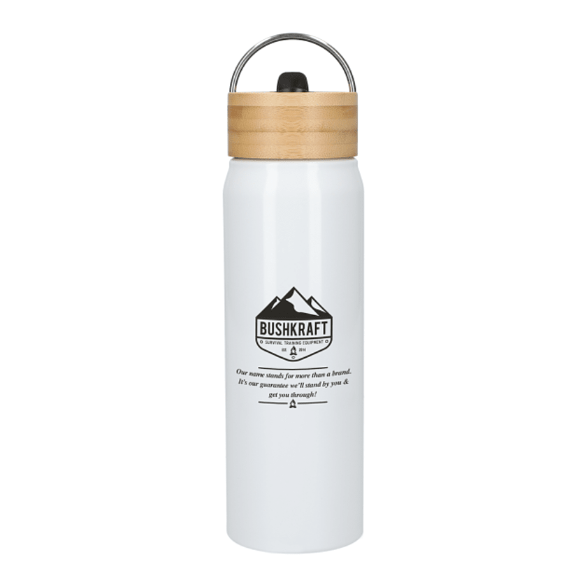 Billy 26oz Eco-Friendly Aluminum Bottle With FSC® Bamboo Lid