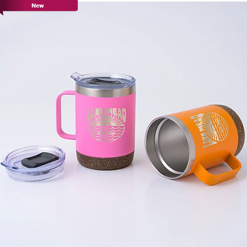 Saratoga Cork Bottom Brite Mug 12 oz
