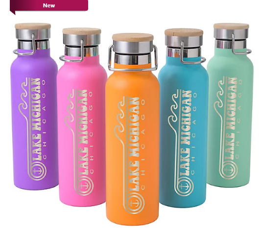 Saratoga Spirit Brite Stainless Water Bottle 20 oz