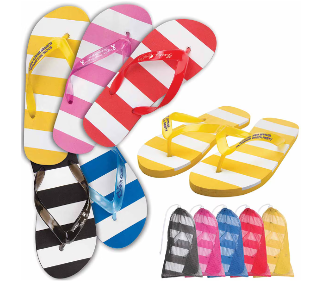 Striped Adult Flip Flop