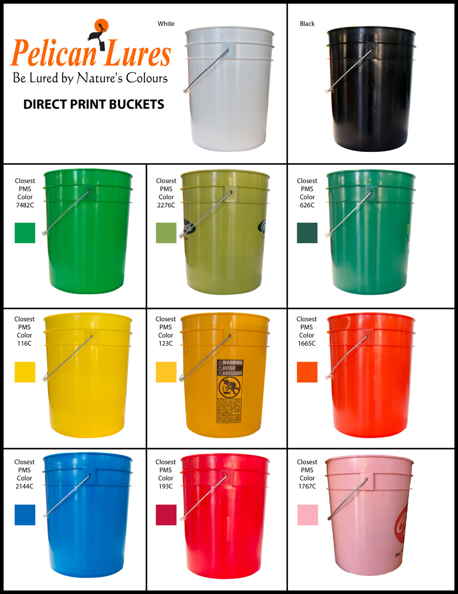 Direct Print Pails - 5 Gallon