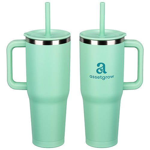SENSO® Travel Mug - Summit 40 oz Insulated Stainless Steel Travel Mug with Press-In Straw Lid