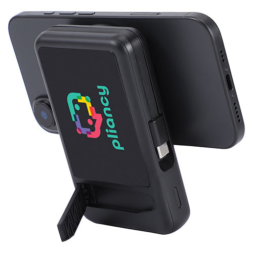 Imperial 10000mAh Light-Up Power Bank with Magnetic Wireless Charger, Watch Charger, Stand & Cable