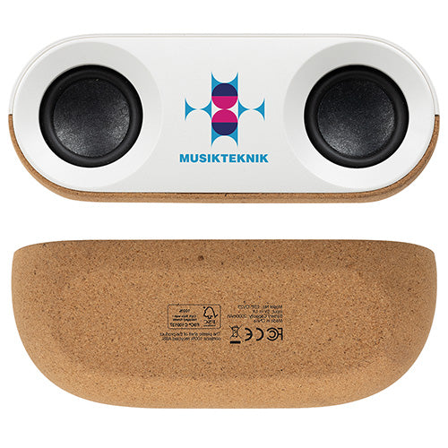 10W Stereo Speaker Made With FSC® Cork & Recycled Plastic