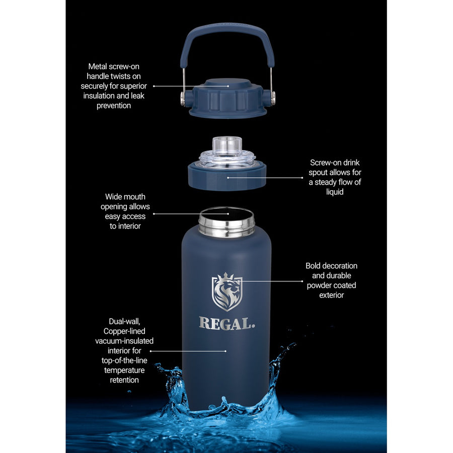 Urban Peak® 34oz Dual Top Water Bottle