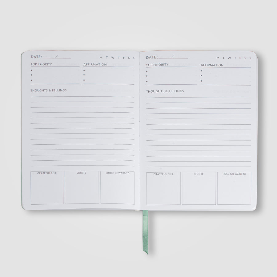 Gaia FSC Paper Ribbon Marker Gratitude Journal - A5