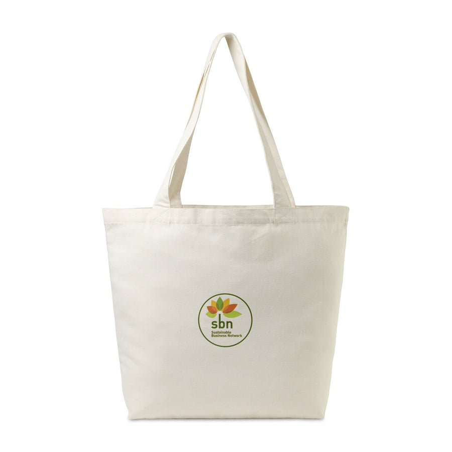 AWARE™ Recycled Cotton Shopper Tote Bag with Interior Zip Pocket