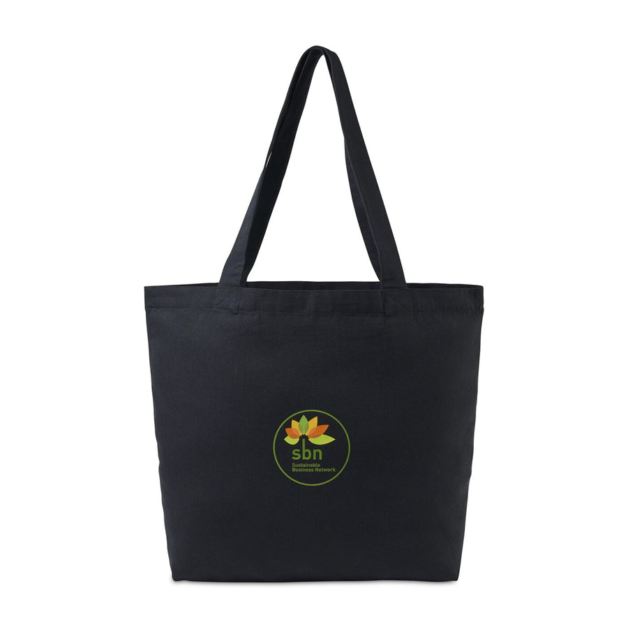 AWARE™ Recycled Cotton Shopper Tote Bag with Interior Zip Pocket