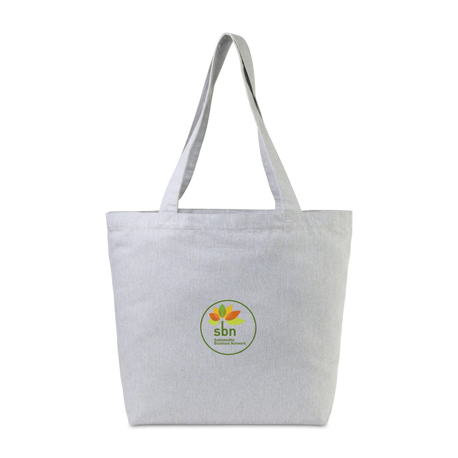 AWARE™ Recycled Cotton Shopper Tote Bag with Interior Zip Pocket