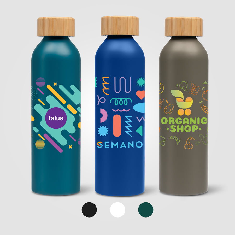 Eden - 20 oz. Aluminum Water Bottle with Bamboo Lid