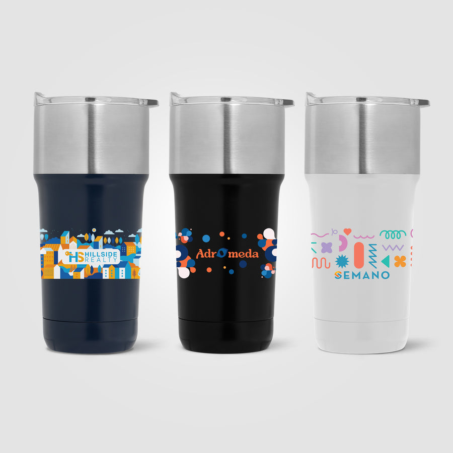 Optimus - 20 oz. Double Wall Stainless Tumbler with Ceramic Interior - ColorJet
