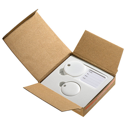 Navi Air Tracker & Luggage Tag Combo Compatible with iOS Find My App