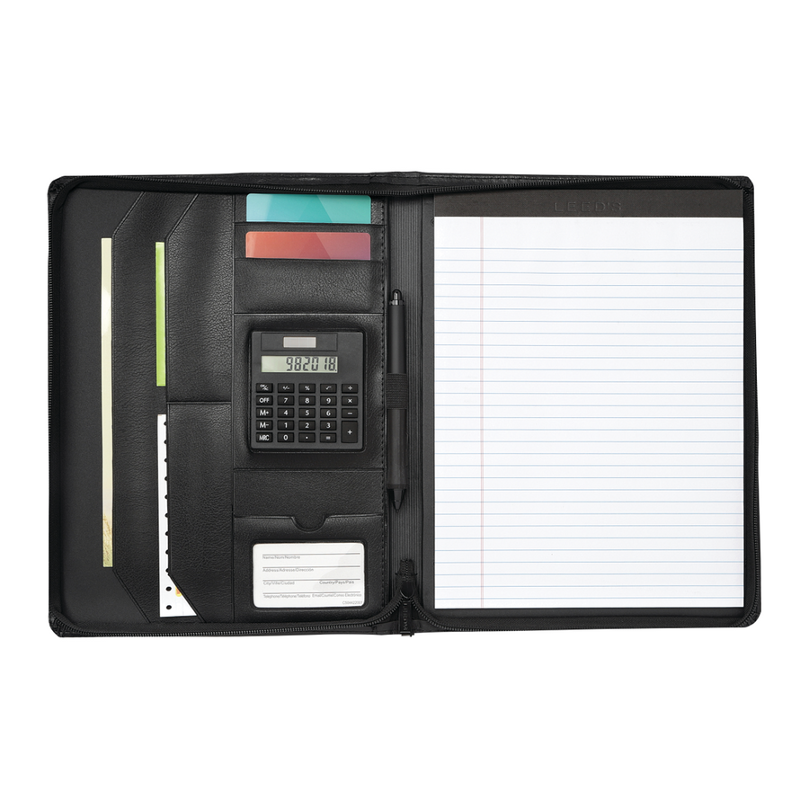 Manchester Zippered Padfolio