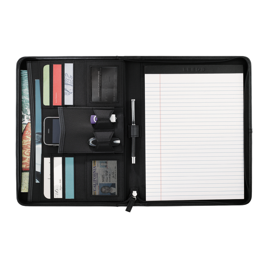 Pedova™ Zippered Padfolio