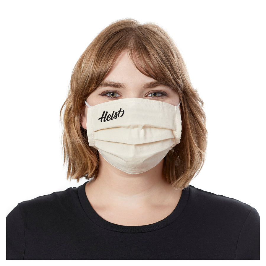 Organic Cotton Pleated Mask - 200 Units