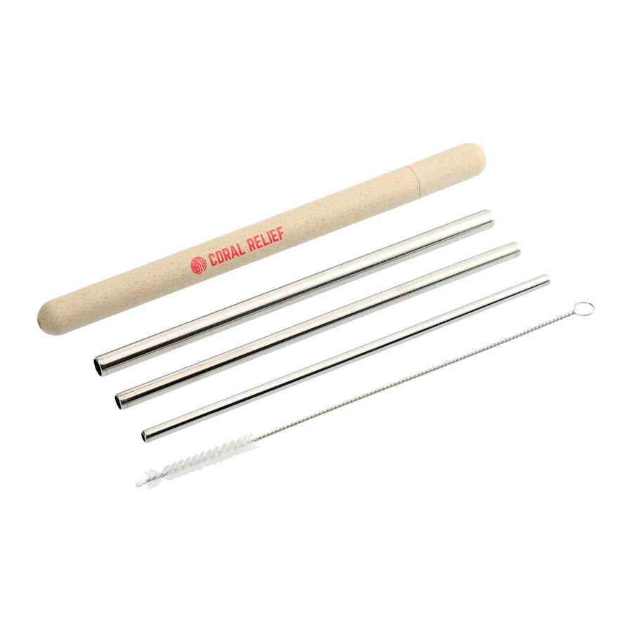 Reusable Stainless Straw Set with Eco Tube