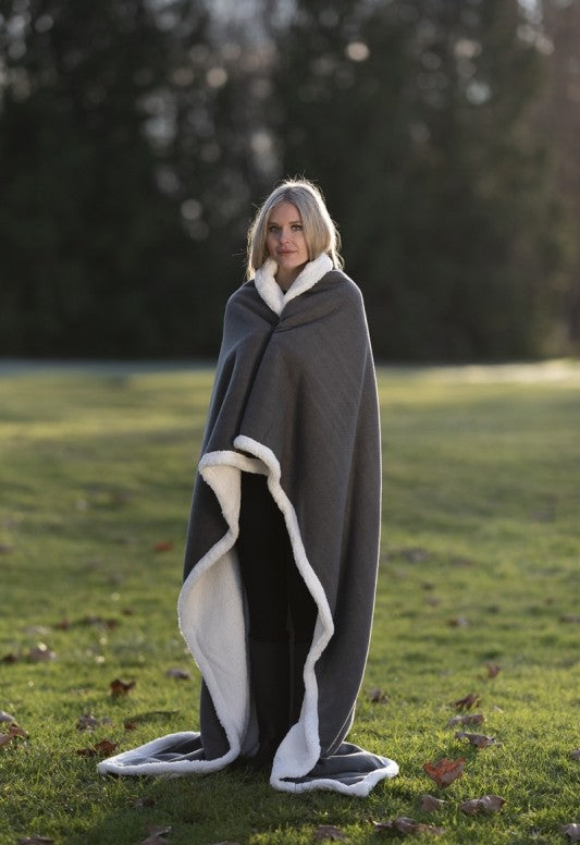 Herringbone Sherpa Throw (50x60)