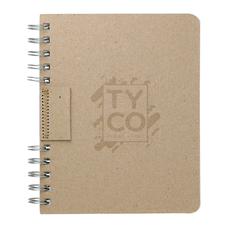 6" x 7.5" Recycled Cardboard Spiral JournalBook™