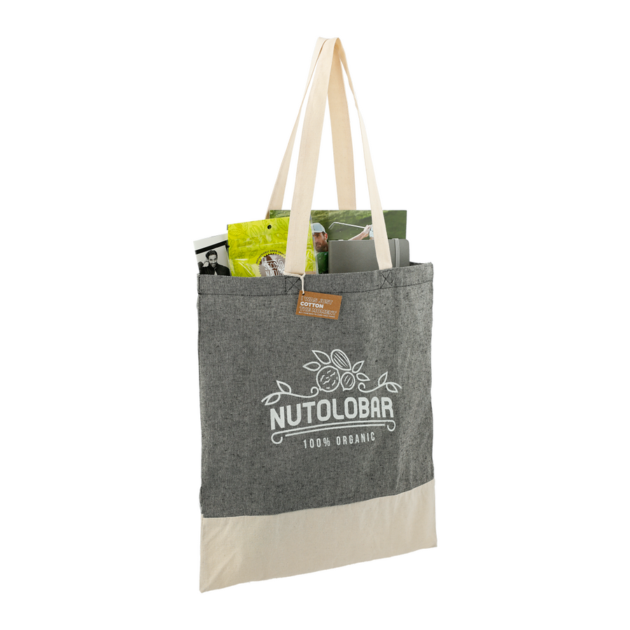 Split Recycled 5oz Cotton Twill Convention Tote