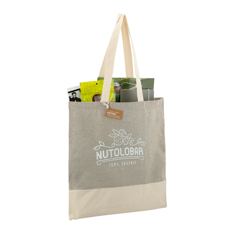 Split Recycled 5oz Cotton Twill Convention Tote