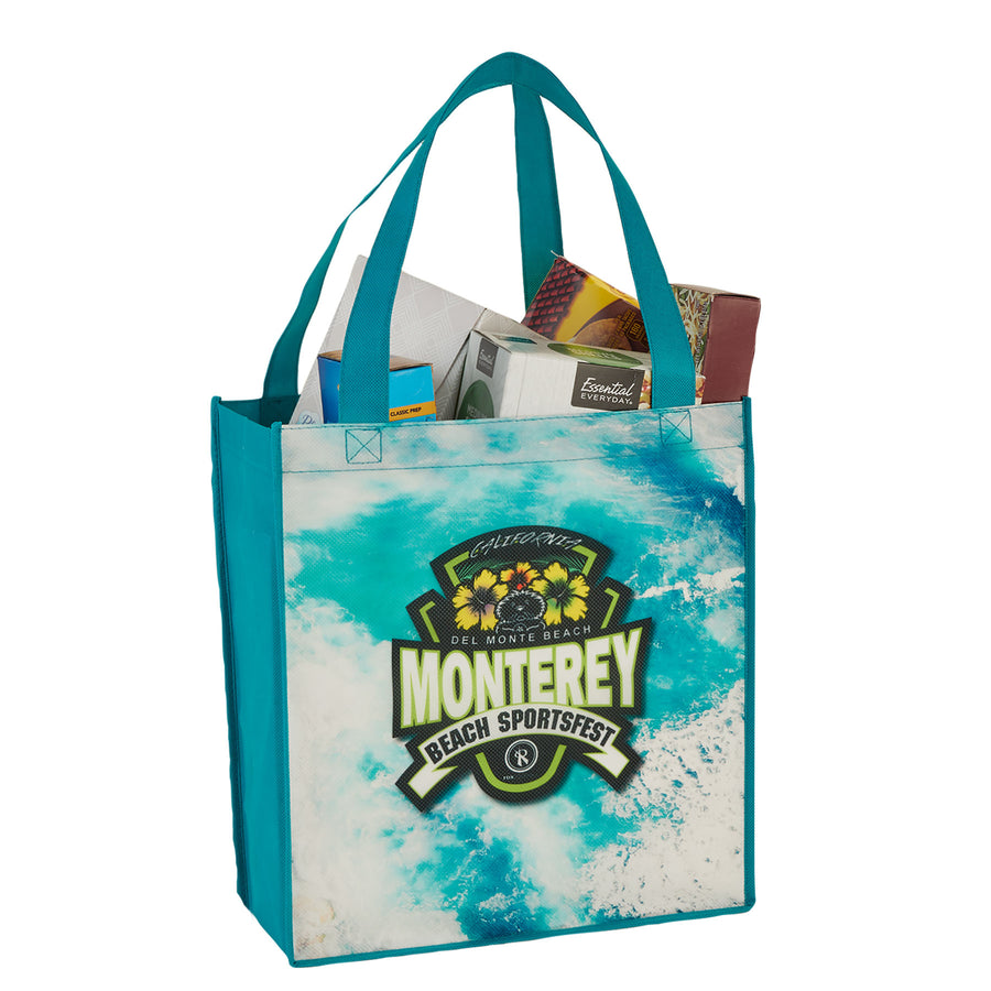 SUBLIMATED NON-WOVEN GROCERY TOTE