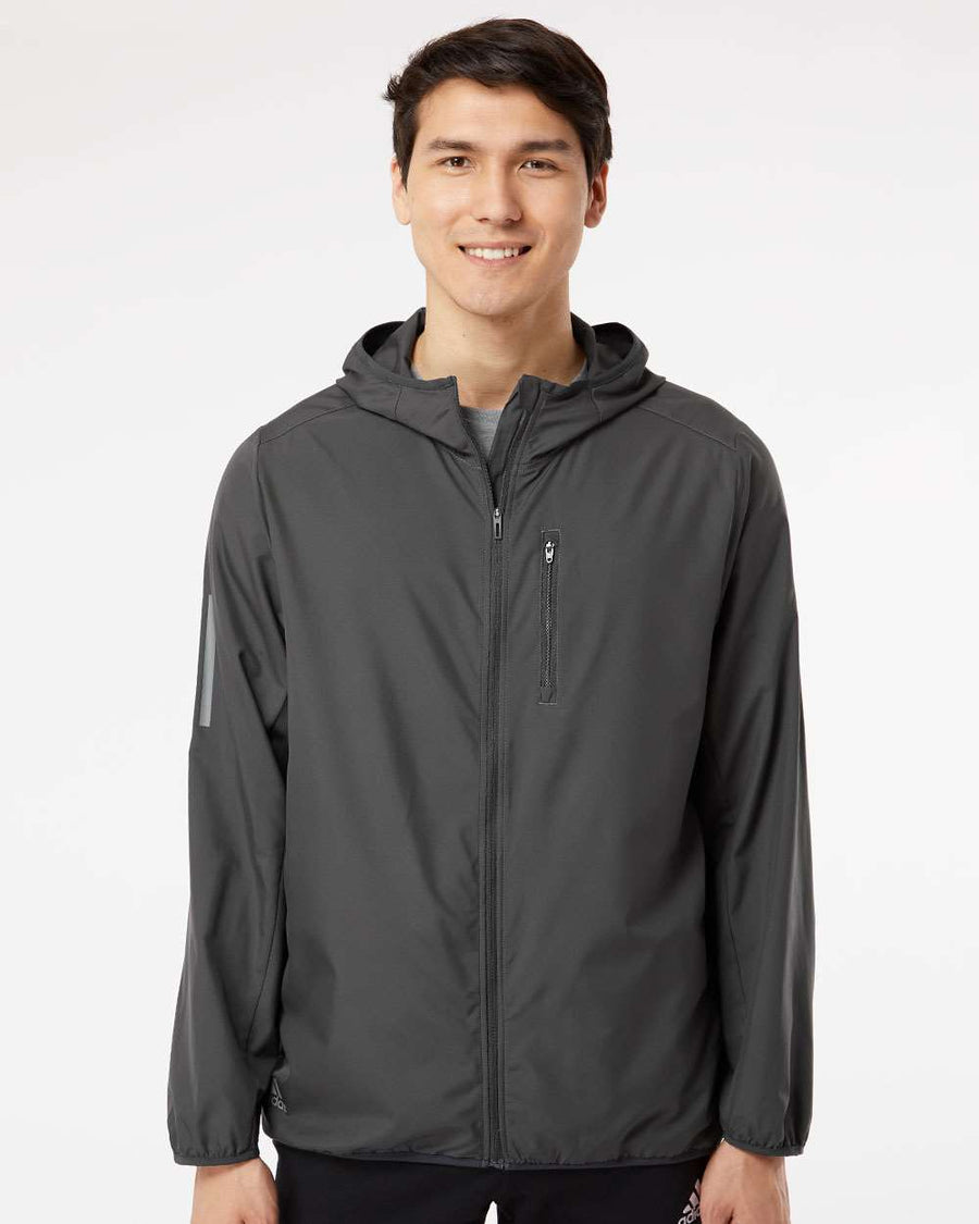 Adidas - Hooded Full-Zip Windbreaker – Brandigenous