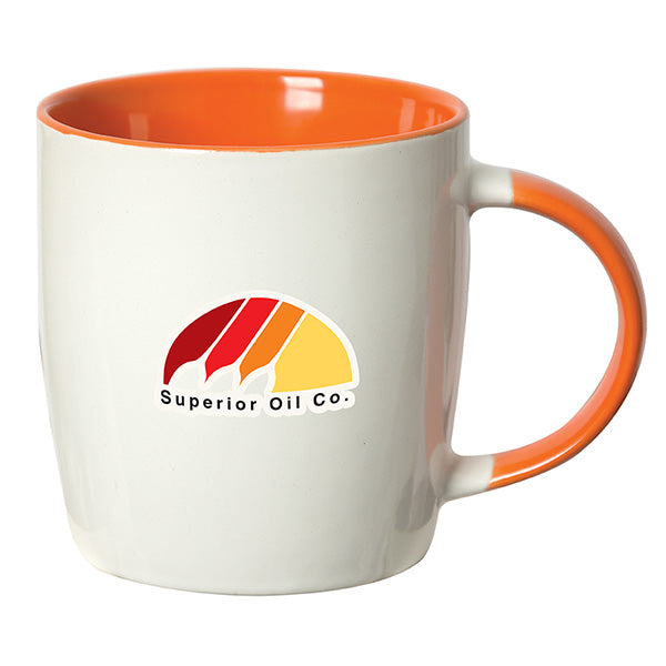 KOHO 350 ML. (12 OZ.) MUG WITH COLOURED HANDLE