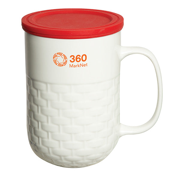 440 ML. (15 OZ.) COLOMBO PORCELAIN MUG WITH TEA STRAINER