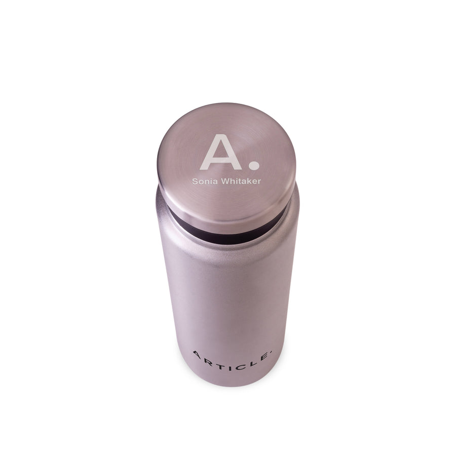 METALLIC 600 ML / 20 OZ STAINLESS STEEL BOTTLE