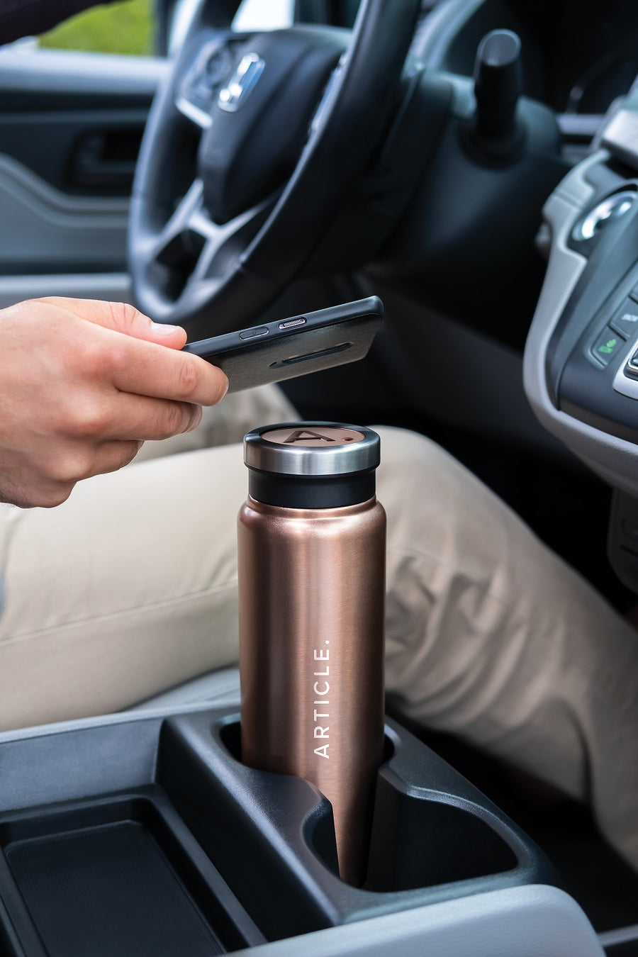 METALLIC 600 ML / 20 OZ STAINLESS STEEL BOTTLE