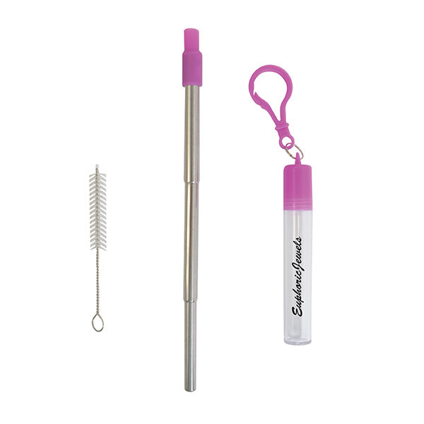 THERMOSPHERE TELESCOPIC STAINLESS STRAW IN CASE