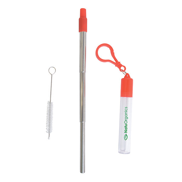 THERMOSPHERE TELESCOPIC STAINLESS STRAW IN CASE