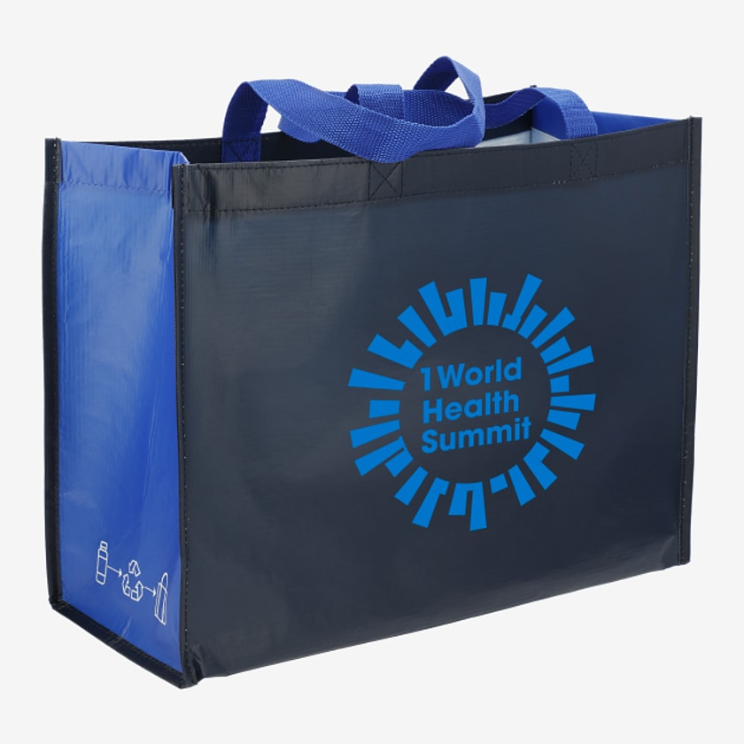 Recycled PET Laminated Matte Shopper Tote