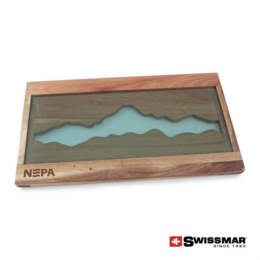 Swissmar® Acacia & Glass Serving Board