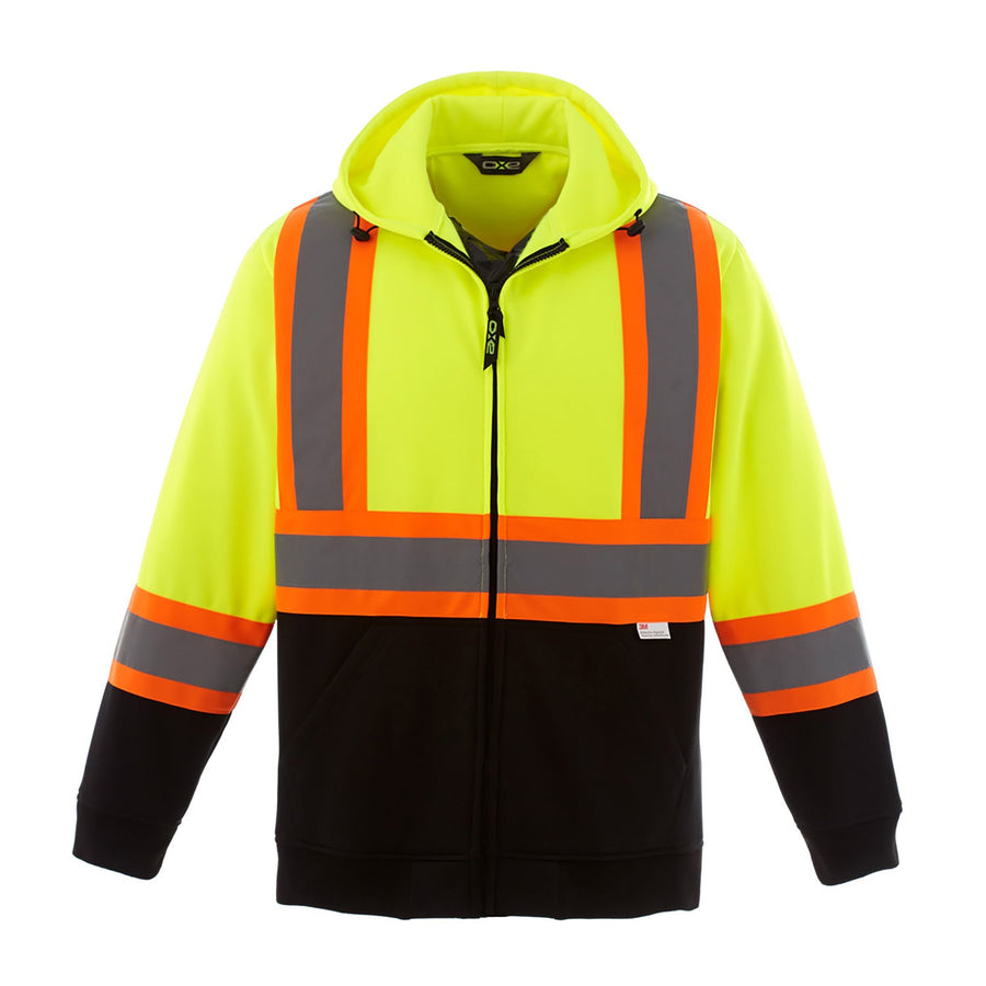 Hi-Vis Full Zip Polyester Fleece Hoodie