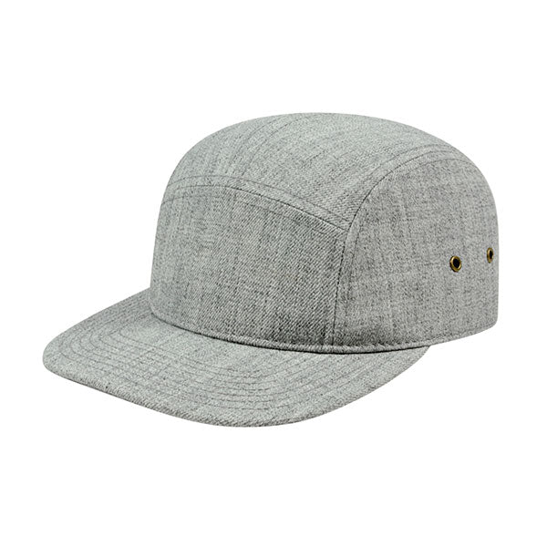 Unstructured Camp Style Flat Bill Cap