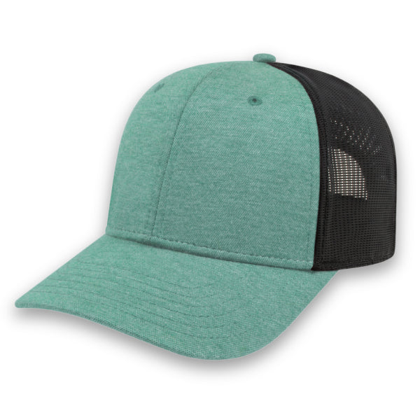 Structured Polo Spandex with Knitted Mesh Cap