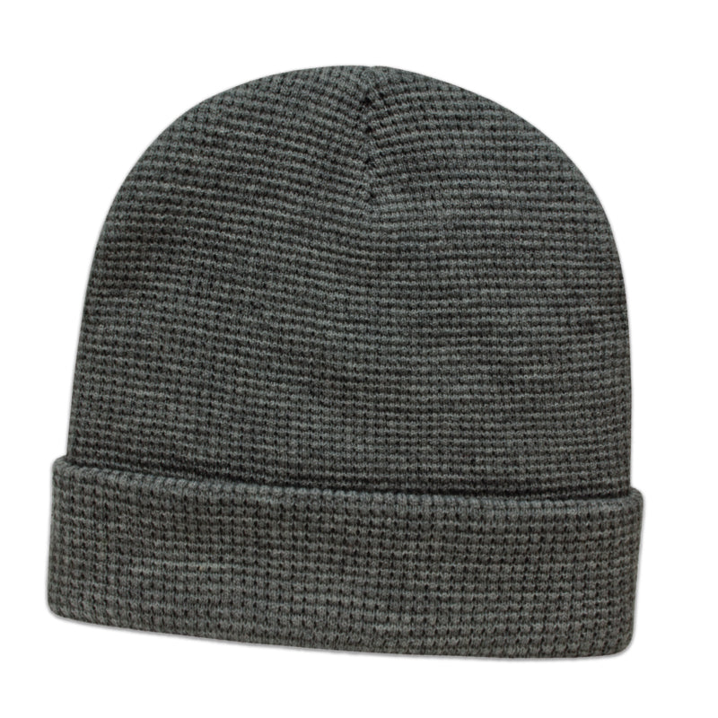 Waffle Knit Cap with Cuff